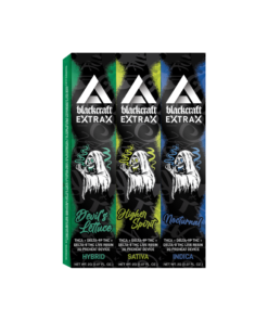 Die Blackcraft Extrax Preheat Disposables sind mit 2 Gramm unserer wirksamen Mischung aus THCa + Delta-9p + Delta-8 THC und Live Resin gefüllt.