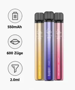ELFBAR 600V2 Aromen (20mg) – Verbessertes Dampferlebnis mit einer reichhaltigen Geschmacksauswahl