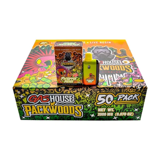 GAS HOUSE PACKWOODS 2000mg Liquid Diamonds Live Resin Einweg-Vape